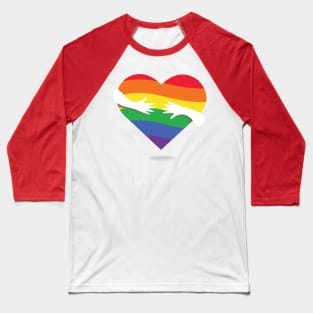 LGBT Couples Design - LGBT Hand Heart Baseball T-Shirt